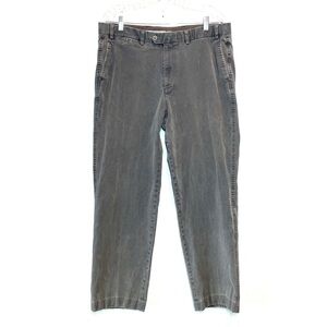 Hiltl Doyle Gray Straight Leg Mineral Wash Stretch Chino Nobile 36 X 29